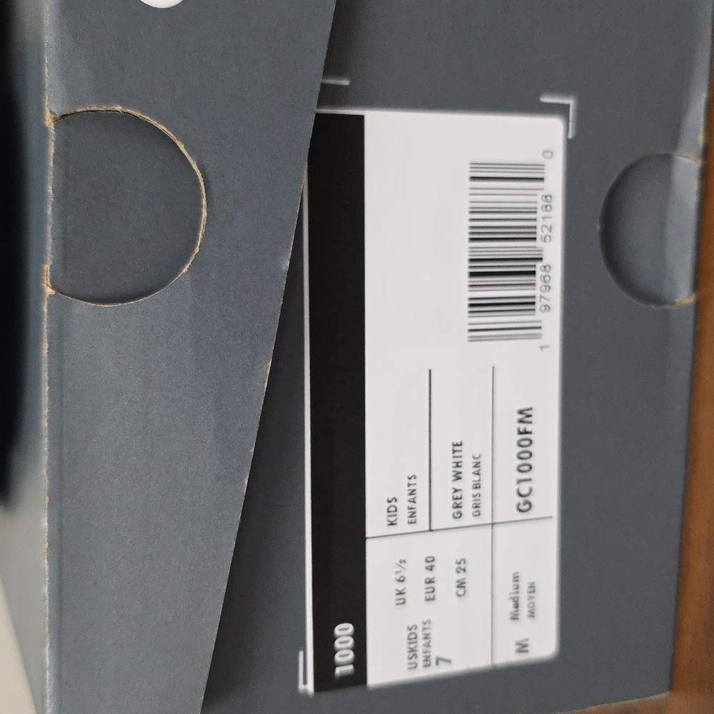 New Balance 1000 Shoes Grey/White Size Women’s 8.5/Youth 7 GC1000FM New In Box - Picture 9 of 9